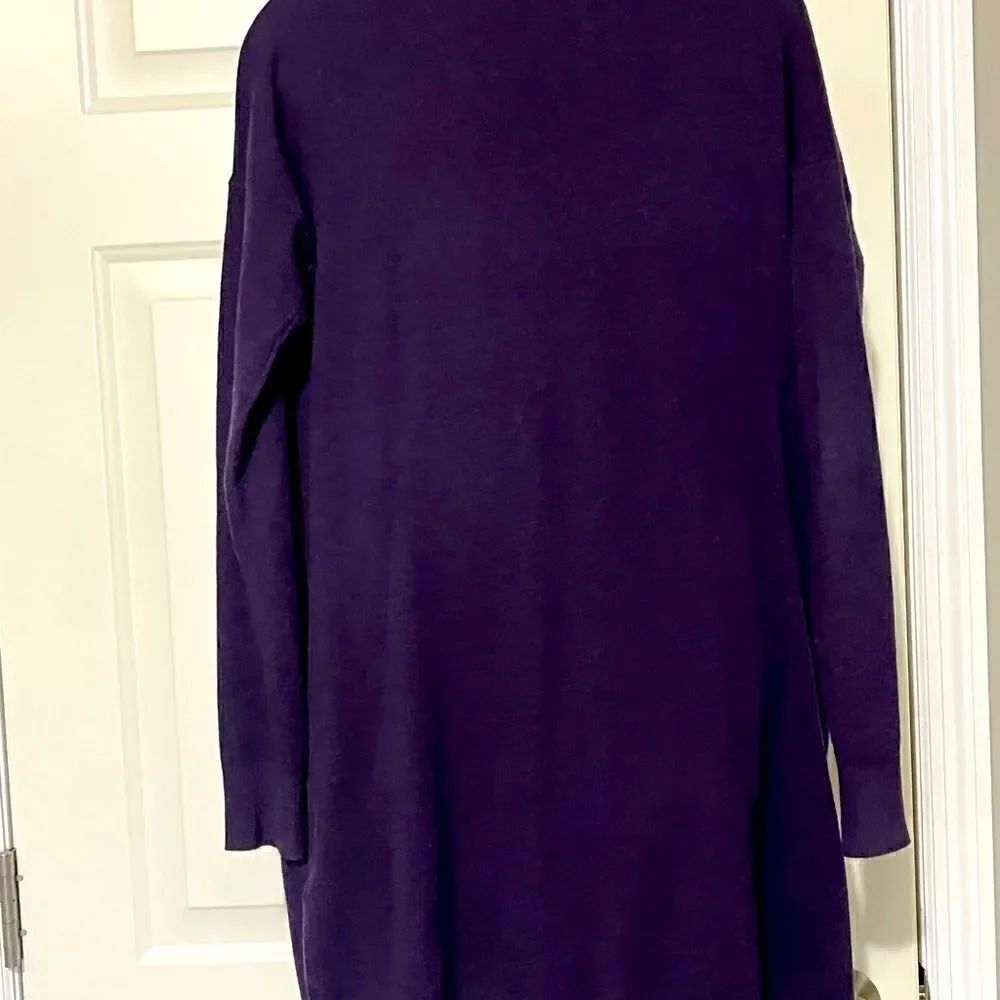 Evolution Deep Purple Two Pocket Open Cardigan - Picture 4 of 8